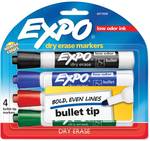 Expo Bullet Dry Erase Markers 4 Colours 4 Pack $5.75 (Was $11.50) @ Woolworths