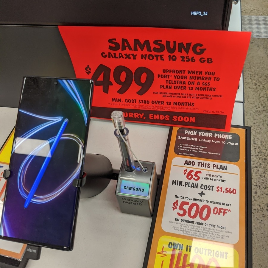 samsung note 10 lite jb hi fi