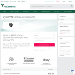Vyprvpn Premium: 95% Cashback ($15 for 2 Years after Cashback) @ TopCashBack (New Customers Only)