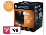HP Simple Save 2TB External Hard Drive USB 3.0 - $98 Delivered - Big W