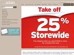 Adairs Takes off 25% Storewide