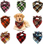 8 Pack Triangle Bandana, Reversible Plaid For Pets $9.99 + Delivery ($0 w/ Prime/ $39 Spend) @ Amazon AU