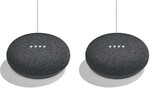 Google Home Mini Smart Speaker Duo Pack - Charcoal (US Version) - $59 Delivered (HK) @ TobyDeals