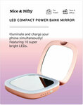 Nice & Nifty - LED Compact Power Bank Mirror Delivered $5 (Was $19.99) @ Auspost Shop