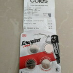 Energizer CR2016 4 Pack $1.45, 2 Pack $0.88 @ Coles