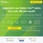 nbn Unlimited 100/20 $89/M, 100/40 $89/M, 250/25 $99/M, 1000/50 $119/M for 6 Months (New/Existing Customers) @ Aussie Broadband
