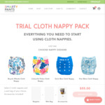 3 Cloth Nappy Trial Pack $55 Delivered @ Smarty Pants Nappies