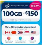 Lebara 360 Day Prepaid Plan with 100GB Data $105 (Save $45) Delivered @ Auditech