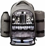 20% off: Hap Tim Picnic Backpack Cooler for 4 Person with Insulated Leakproof Cooler Bag $79.99 Delivered @ Haptim Amazon AU