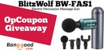 Win a BlitzWolf BW-FAS1 Massage Gun from Opcoupon | Week 88