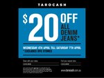 $20 off All Tarocash Denim Jeans