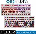 Feker Custom Mechanical Keyboard Kit 84 Keys (~A$60), 87 Keys (~A$67) Shipped @ Legendary Trading Co,Ltd. AliExpress