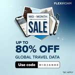 80% off Flexiroam Global Data Plans & Free Travel SIM Starter Kit with Every Order + $2 Delivery @ Travels.im