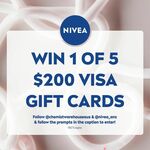 Win 1 of 5 $200 Visa Gift Cards from Chemist Warehouse