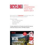 Win a Hammerhead Prize Pack (Karoo 2 GPS Bike Computer and More) Worth $817 from Bicycling Australia