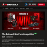 Win a The Batman Prize Pack & $100 Movie Voucher + $150 In Runners Up Prizes From Mr Emergency