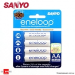 Sanyo Eneloop 2000mAh Rechargeable AA Battery Pack of 4 @ $9.99 + Shipping