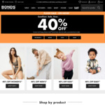 40% off Sitewide + $5.95 Delivery ($0 for Members / $49 Order) @ Bonds