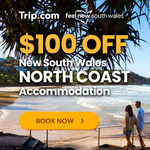 $100 off NSW North Coast Hotels ($199 Min. Spend) @ Trip.com