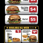 [QLD, NSW, SA, VIC] June Daily Deals $3-$5 (Every Mon to Wed) & All Week Deals via MyCarl's App @ Carl's Jr