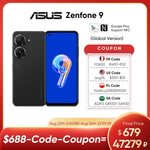 ASUS Zenfone 9 5G Snapdragon 8+ 5.9'' 120Hz AMOLED 4300mAh 8GB/128GB US$660.76 (~A$958.14) Delivered @ ROG via AliExpress