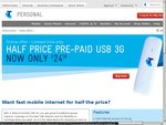 Half Price ($24.50) Telstra 3G USB with 1GB of Internet