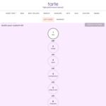 Custom Cosmetics Kit: Select 7 Full Size Items for $115 Delivered @ Tarte Cosmetics