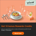 10 Bonus Rewards Credits Towards Free Tableware with $20 Spend at Both Woolworths and BIG W in-Store / Online @ Everyday Rewards