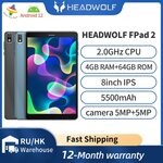 Headwolf FPad 2 Tablet (8", Android 12, 4GB/64GB, 4G LTE) US$95.49 (~A$143.53) Delivered @ Headwolf Official AliExpress