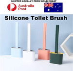 Silicone Toilet Brush with Holder $5.95 Delivered @ lhkhsh-8 eBay