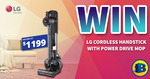 Win a $1199 LG Stick Vacuum from Bi-Rite