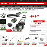 EGO Power+ 42cm Mower+Blower+Portable Power+56V 5.0Ah Battery $849.00 (Pick-up) @ Sydney Tools
