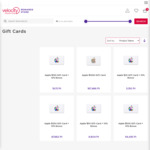 10% Extra Value on Apple Gift Cards (Excluding $1000) (Pay with Velocity Points) @ Velocity Frequent Flyer Rewards Shop