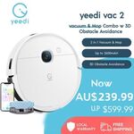 Yeedi Vac 2 Robotic Vacuum Cleaner $239.99 Delivered @ Yeedi Official Store eBay