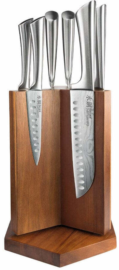 Baccarat Damashiro Knife Set - Top