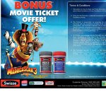 Free Movie Ticket to See Madagascar 3 from Swisse Product Purchase
