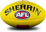 Sherrin Official AFL Replica Game Football Leather (McDonalds, Yellow, Full Size 5) $49.99 (RRP $99.99) Delivered @ Amazon AU