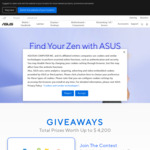 Win an ASUS ZenWiFi Mesh System, ASUS ZenScreen Portable Monitor or ASUS ZenBeam L2 Smart LED Portable Projector from ASUS