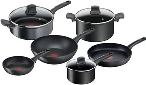 Tefal Super Cook Non-Stick 6 Piece Cookware Set, BIG W