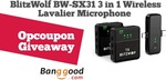 Win a BlitzWolf BW-SX31 3 in 1 Wireless Lavalier Microphone from Opcoupon | Week 189