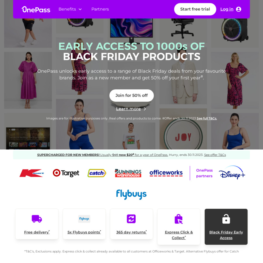 Bonus 10 Officeworks Gift Card upon Joining OnePass (inStore Only Officeworks) OnePass