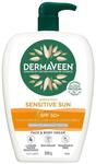 ½ Price DermaVeen Sensitive SPF 50+ Face & Body Cream 500g $19.99, 250g $13.99, 200g $11.49, 100g $8.49 @ Chemist Warehouse