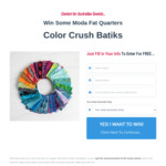 Win Some Moda Fat Quarters Color Crush Batiks from Sew Much Easier