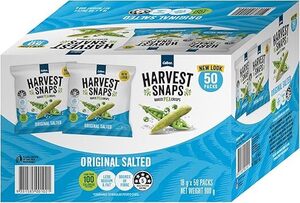 [Prime] Harvest Snaps Pea 50 x 18g Packs Net Weight 900g $19.99 ($17.99 S&S) Delivered @ Amazon AU