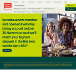 Deposit Match Upto $50 for New Members of People's Choice CU Who Open Everyday Living Account