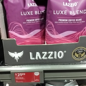 ALDI Lazzio Luxe Blend 1kg $21.99 (Was $24.99) @ ALDI