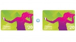 iTunes 2x $20 Cards for $30 at Harvey Norman