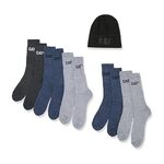Caterpillar Men's Beanie & 5-Pack Socks, Multi Colour, One Size $9.89 + Delivery ($0 with Prime/ $59 Spend) @ Amazon AU
