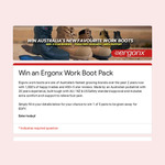 Win 1 of 5 Ergonx Work Boots, 6 Pack of Socks from SEN