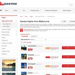 QANTAS Melbourne-Sydney (& Vice Versa) Only $79 One-Way + Other Specials